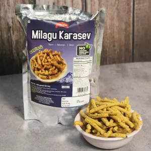 SriVaraha Foods Pepper Karasev Kara Sev Milagu Karasev Snacks காரசேவ் 200g
