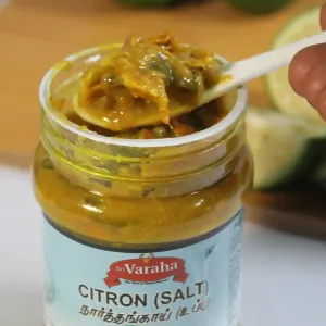 Citron (Narthangai) Salt Pickle 300g 3 SriVaraha Foods Citron Pickle Salted Narthangai Northangai Oorugai உப்பு நார்த்தங்காய்