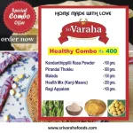 Home 32 SriVarahaFoods 5 in 1 Healthy Combo KandathippiliRasam Pirandai Thokku Maladu Healthmix Ragi Papad