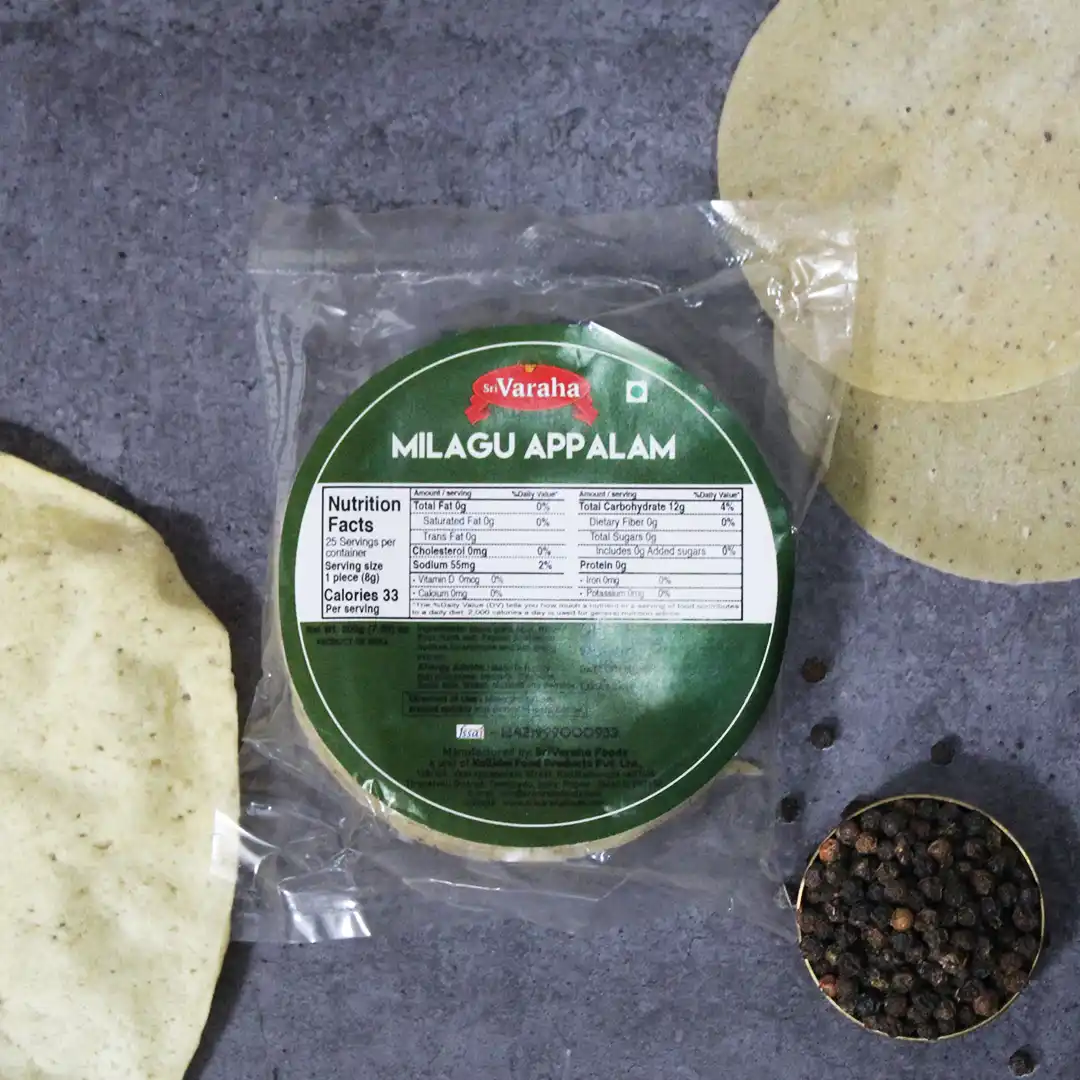 Pepper Papad Milagu Appalam மிளகு அப்பளம் Pepper Papad Milagu Appalam மிளகு அப்பளம்