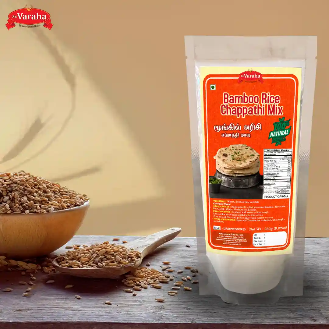 Bamboo Rice Chapathi Poori Mix மூங்கில் அரிசி சப்பாத்தி மாவு Bamboo Rice Chapathi Poori Mix மூங்கில் அரிசி சப்பாத்தி மாவு