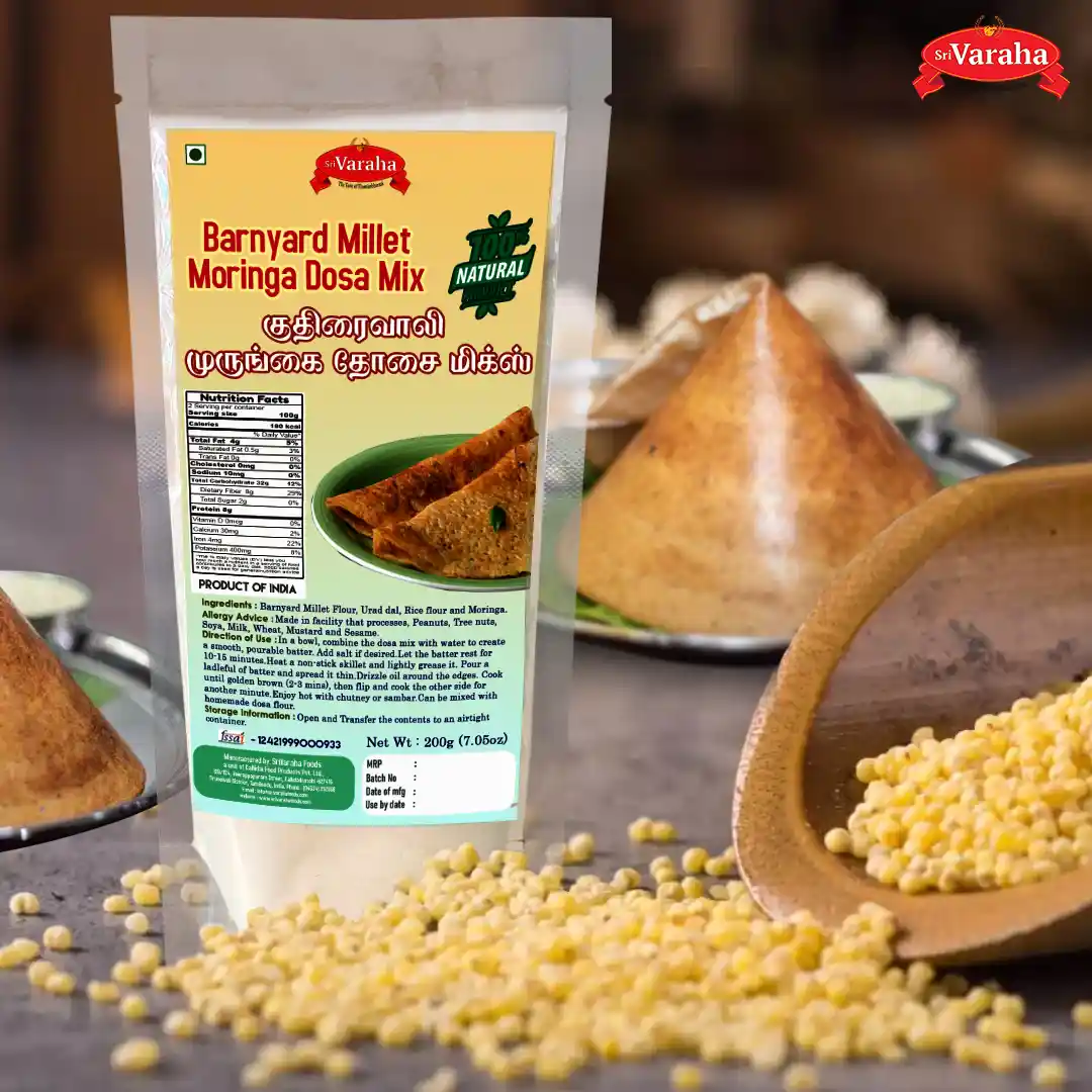Barnyard Millet Dosa Mix Kuthiraivali Dosai குதிரைவாலி அரிசி தோசை மிக்ஸ் Barnyard Millet Dosa Mix Kuthiraivali Dosai குதிரைவாலி அரிசி தோசை மிக்ஸ்