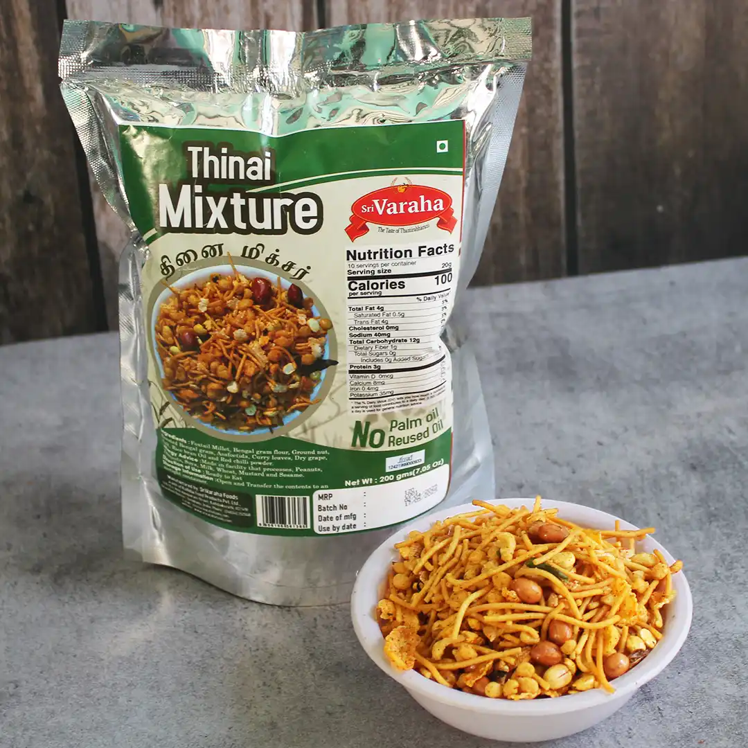 Foxtail Millet Mixture Thinai Mixture Snacks தினை மிக்சர் Foxtail Millet Mixture Thinai Mixture Snacks தினை மிக்சர்