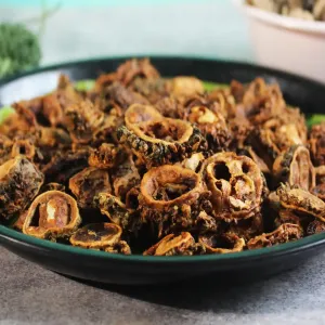 Pavakkai Vathal ( Salted ) 100g 3 Pavakkai Vathal Dried Bitter Gourd பாகற்காய் வத்தல்